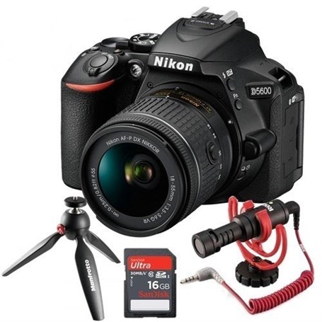 Nikon D5600 18-55mm VR Vlogger, Youtuber Kit
