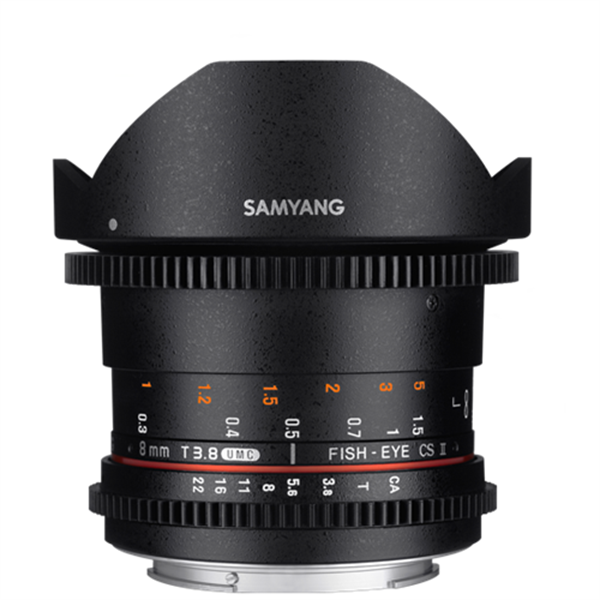 Samyang 8mm T3.8 VDSLR UMC CS II Balıkgözü Lens (Canon)