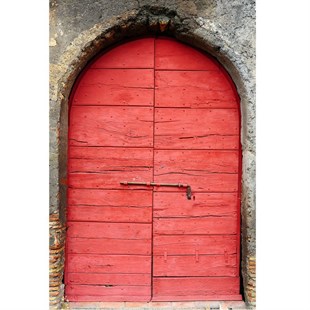 Savage (U.S.A) Aged Red Doorway (Yıllanmış Kırmızı Kapı) Printed Vinyl Backdrop