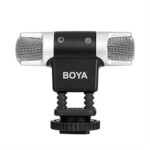 Boya BY-MM3 Çift Kafa Mini Stereo Mikrofon