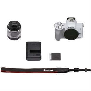 Canon EOS M50 Mark II 15-45mm Lens Kit (Beyaz)