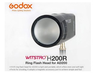 Godox H200R - AD200 İçin Yuvarlak Soft Flaş Kafası