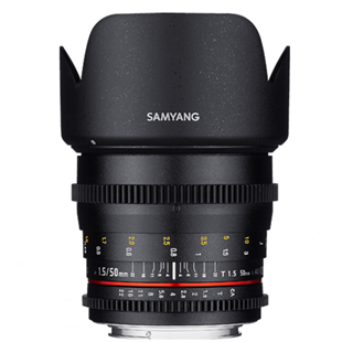 Samyang 50mm T1.5 AS UMC VDSLR Lens (Canon EF)