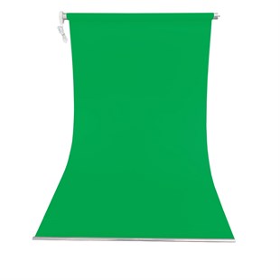Stüdyo Teknik 190cm x 400cm Sonsuz (Green Box) Yeşil Fon Perdesi Seti